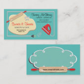 Retro Bakery Cookie Visitekaartje (Voorkant / Achterkant)