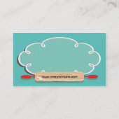 Retro Bakery Cookie Visitekaartje (Achterkant)