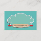 Retro Bakery Cookie Visitekaartje (Achterkant)