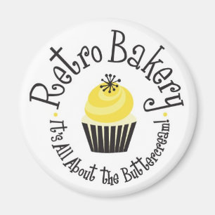 Retro Bakery Magnets! Magneet
