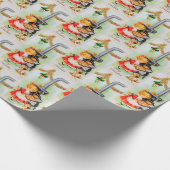 Retro  Baking girl Cadeaupapier (Hoek)