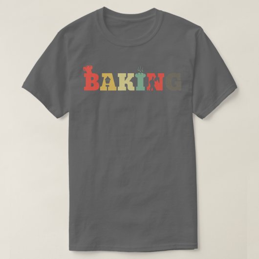 Retro Baking Muffins Cookie - Bakkerij Baker T-shirt (Design voorkant)