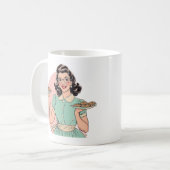 Retro bakker dames mok (Voorkant links)