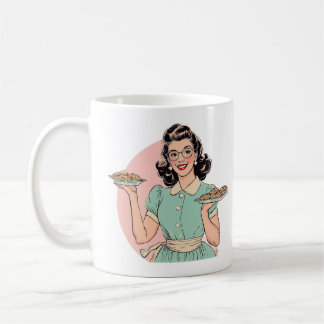 Retro bakker dames mok