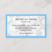 Retro Bakkerij Blue Stand Mixer Pastry Cake Baker Visitekaartje (Achterkant)