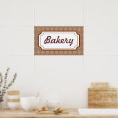 Retro bakkerij bord poster (Keuken)