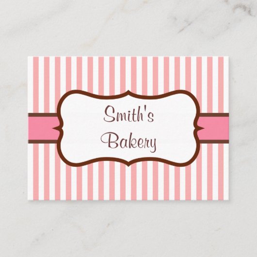 Retro Bakkerij Visitekaartjes (Voorkant)
