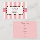 Retro Bakkerij Visitekaartjes (Voorkant / Achterkant)