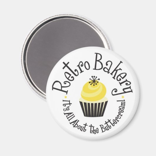Retro bakkerijmagneten! magneet (Voorkant / Achterkant)