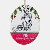 Retro bakkerspastei voor het ornament van (Rechts)