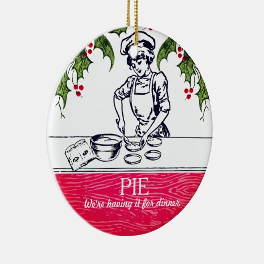 Retro bakkerspastei voor het ornament van (Rechts)