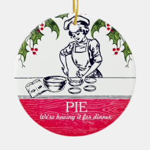 Retro bakkerspastei voor het ornament van