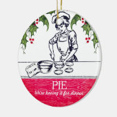 Retro bakkerspastei voor het ornament van (Links)