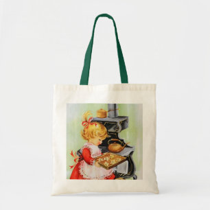 retro  bakmeisje Holiday Tote Bag