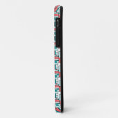 retro-baksteenpatroon Case-Mate iPhone case (Achterkant/links)