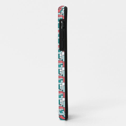 retro-baksteenpatroon Case-Mate iPhone case (Achterkant/links)
