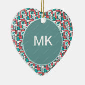 retro-baksteenpatroon keramisch ornament (Rechts)