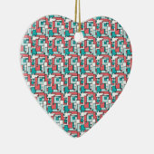 retro-baksteenpatroon keramisch ornament (Rechts)