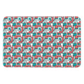 retro-baksteenpatroon magneet (Horizontaal)