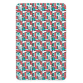 retro-baksteenpatroon magneet (Verticaal)