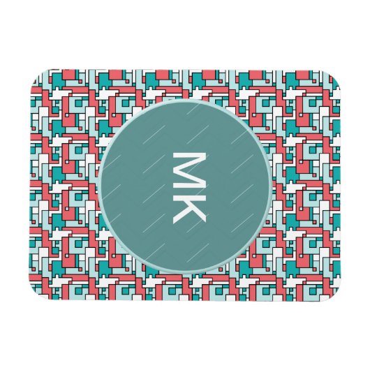 retro-baksteenpatroon magneet (Horizontaal)