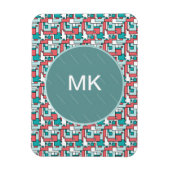 retro-baksteenpatroon magneet (Verticaal)