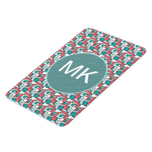 retro-baksteenpatroon magneet (Linkerzijde)