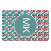 retro-baksteenpatroon magneet (Horizontaal)