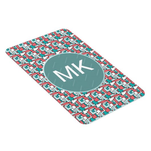 retro-baksteenpatroon magneet (Rechterzijde)