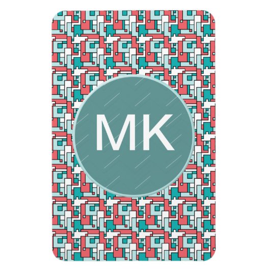 retro-baksteenpatroon magneet (Verticaal)