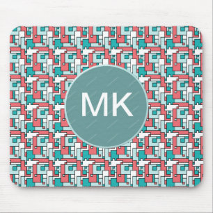 retro-baksteenpatroon muismat