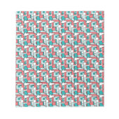 retro-baksteenpatroon notitieblok (Voorkant)