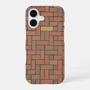 Retro Bakstenen Trottoir iPhone 16 Hoesje