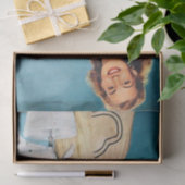 retro bakvrouw ontkoppeling tissuepapier (Geschenk)