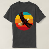 Retro Bald Eagle T-shirt (Design voorkant)