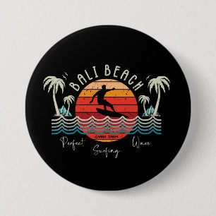 Retro Bali Beach Ronde Button 7,6 Cm