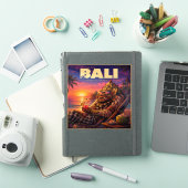 Retro Bali Paradijs Reis Kunstprint Sticker (iPad Cover)