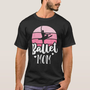 Retro Ballet mama Roze Ballerina Shirt Danc