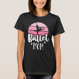 Retro Ballet mama Roze Ballerina Shirt Danc