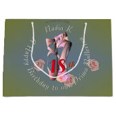 Retro Ballet Schoenen Gift Bag Groot Cadeauzakje (Voorkant)