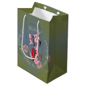 Retro Ballet Shoes Gift Bag Medium Cadeauzakje (Voorkant Gekanteld)