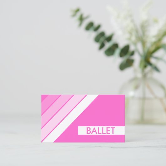 retro BALLET Visitekaartje (Staand voorkant)