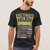 Retro Baltimore City T-shirt (Voorkant)