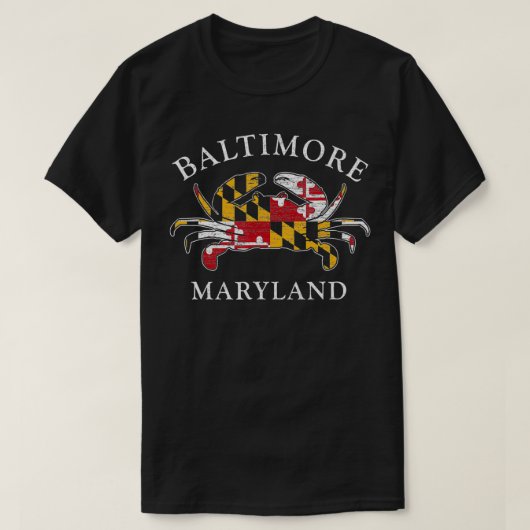 Retro Baltimore Maryland State Flag  Trave T-shirt (Design voorkant)
