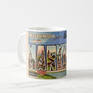 Retro Baltimore Maryland Welkom Mug Koffiemok