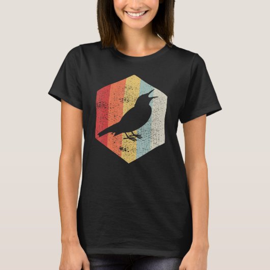 Retro Baltimore Oriole Silhouette 1 T-shirt (Voorkant)