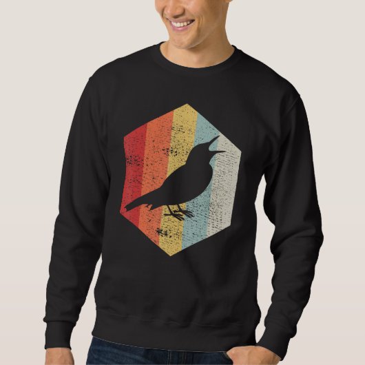 Retro Baltimore Oriole Silhouette Trui (Voorkant)