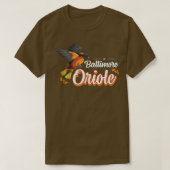Retro  Baltimore Oriole T-shirt (Design voorkant)