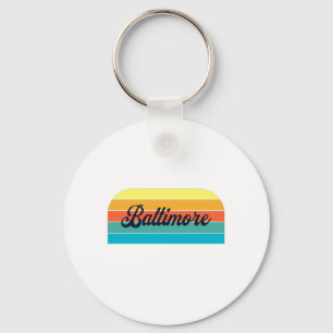 Retro Baltimore Sleutelhanger