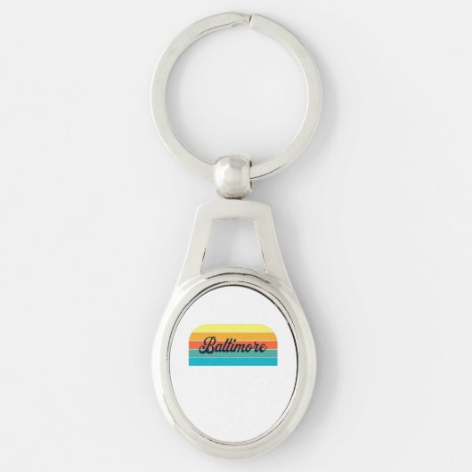 Retro Baltimore Sleutelhanger (Voorkant)